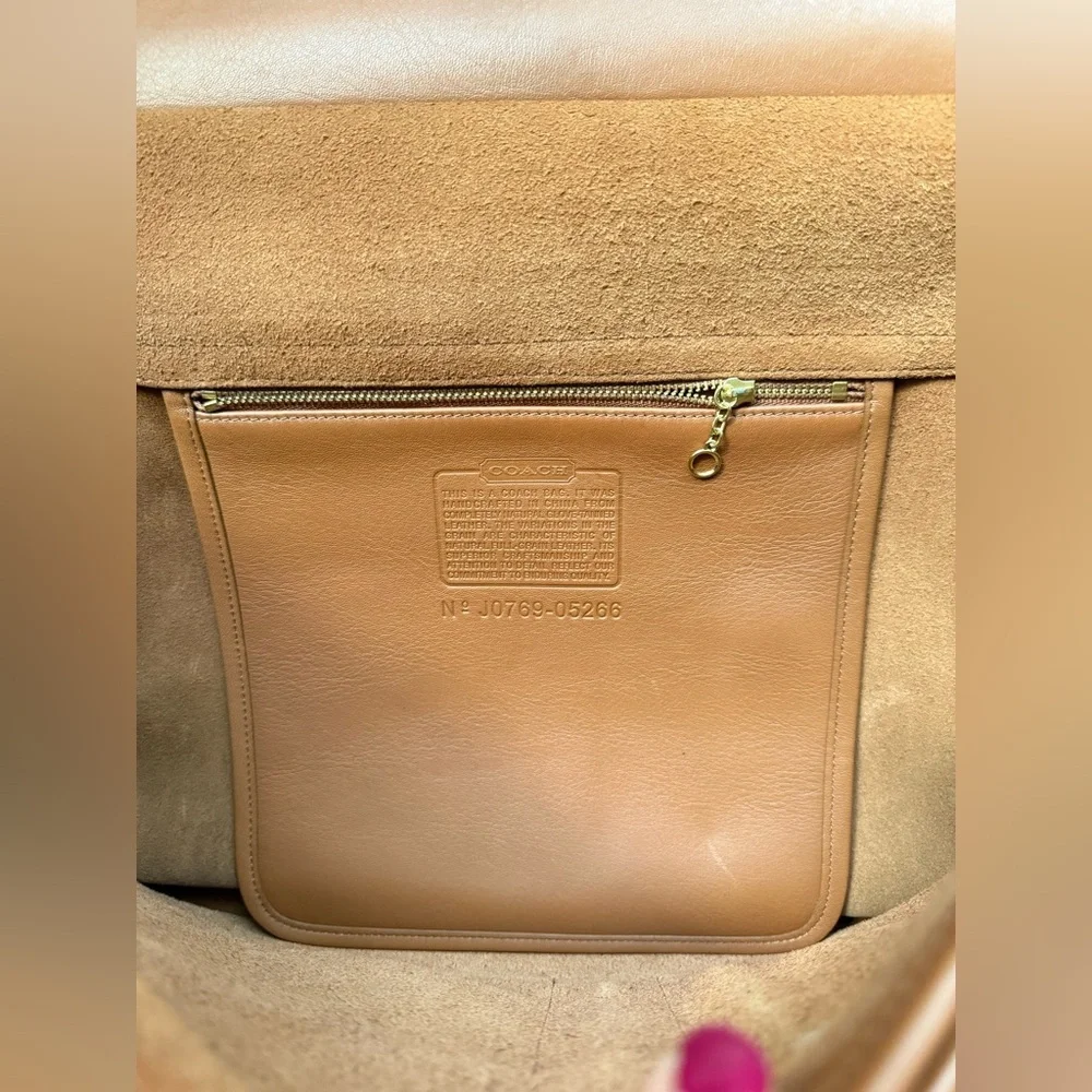 Vintage COACH Vintage 2way Briefcase Hand Bag Business K9Z 5266 Leather Brown - Picture 12 of 14